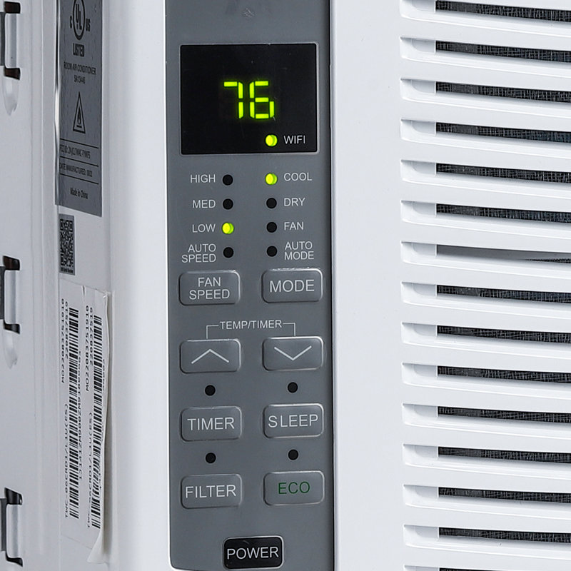 Climatiseur de fenêtre 6 000 BTU avec chauffage et télécommande