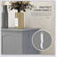 Armoire de rangement pour garde-manger autoportante de 41 pouces avec 12 tablettes de porte, portes doubles, étagères à 5 niveaux et tablettes réglables, gris papier-307500818