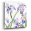«Irises» par Sheila Golden, art mural en verre acrylique, 12 po x 12 po-1145545