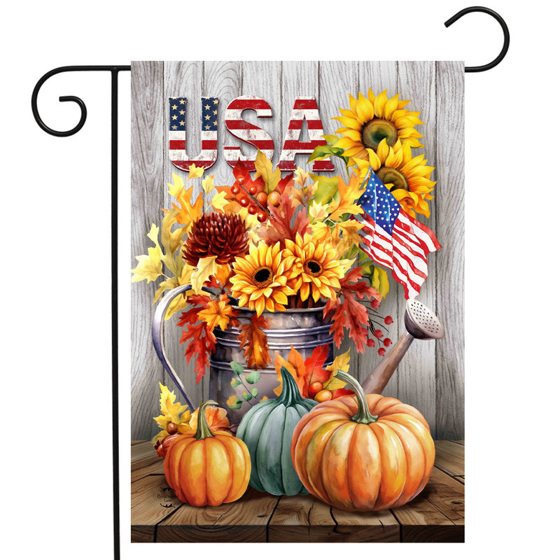 Drapeau de jardin d'automne American Farmhouse