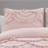 DESIGN STUDIO Scallop Ruffle Blush Pink Garment Washed Soft Solid Quilt Set-1350940882