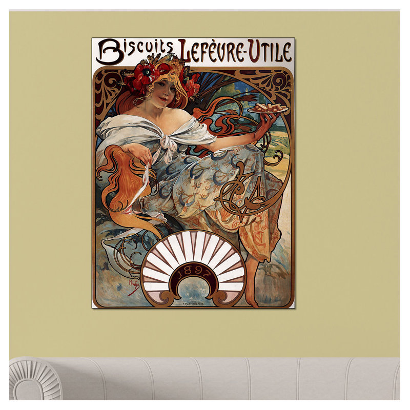 Mucha Alphonse - Wrapped Canvas Print, 120cm H x 90cm W x 1.8cm D