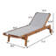 Chaise longue d'extérieur avec assise en filet-1432344286