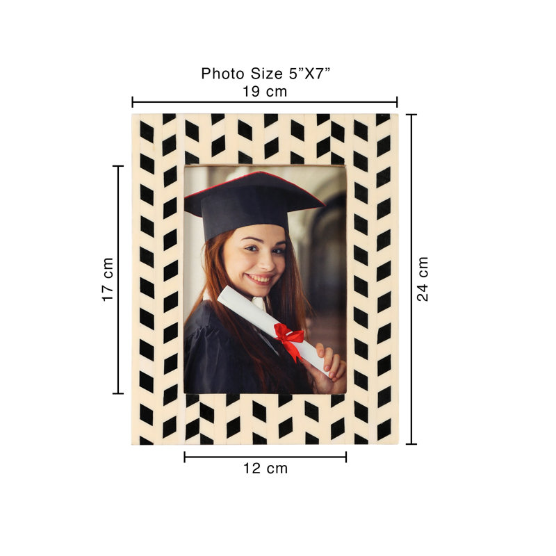 Gellert Black Wood Picture Frame, 7.48" x 9.45"