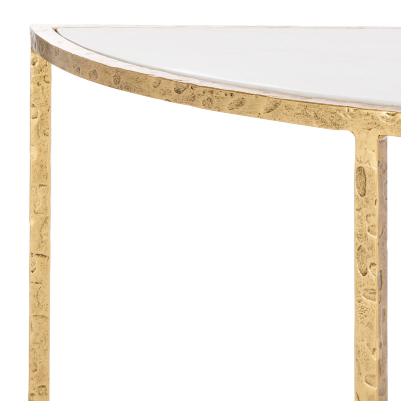 Markley Forged Metal Half Moon Console Table