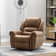 Chemika 40.9'' W Classic Super Soft Padding And Oversize Manual Recliner With Rivets