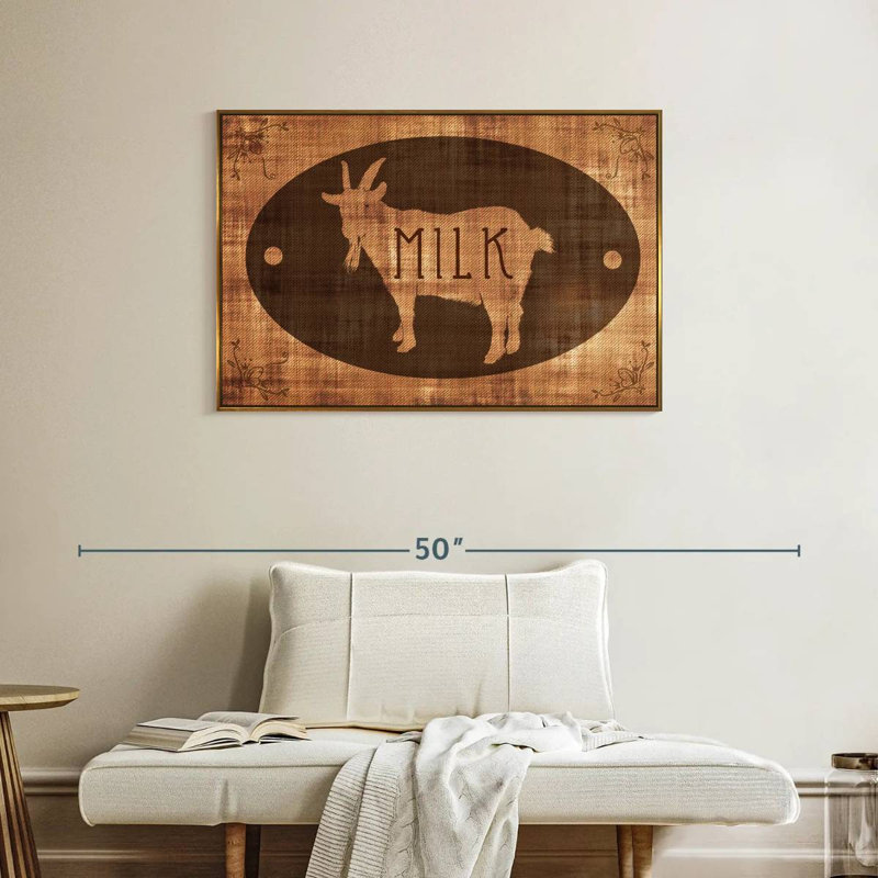 Goat Milk, Floating Frame Gold, 37" X 25"