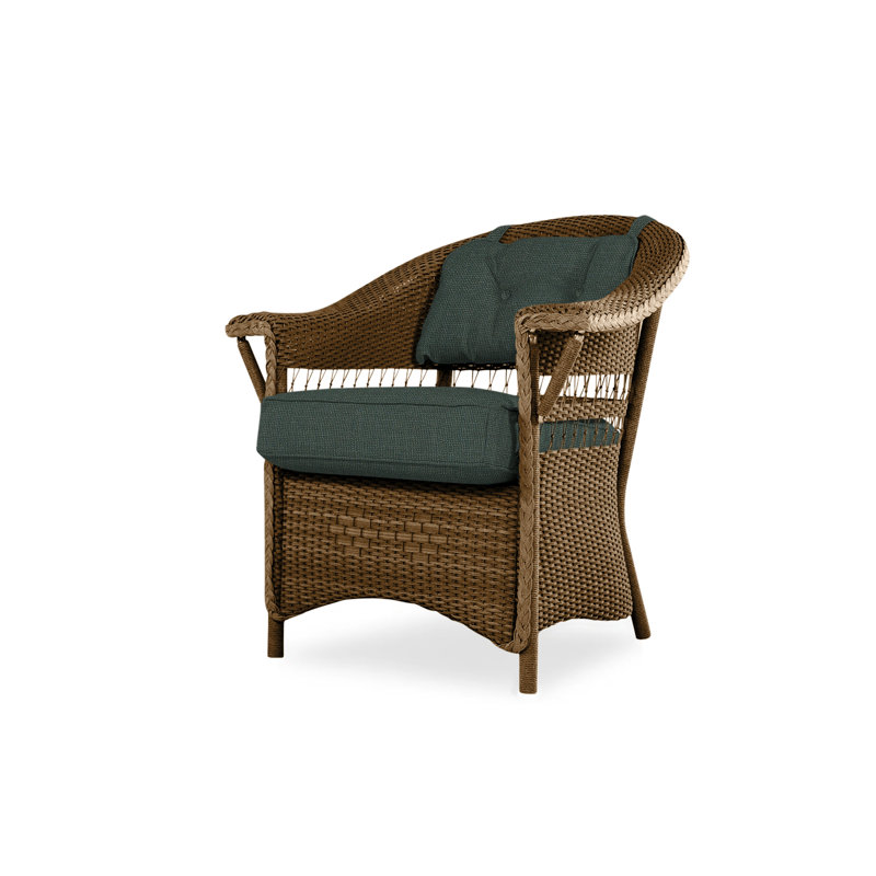 Nantucket Outdoor Dining Armchair, Sandberg Pewter, Bark