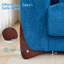 Canapé rembourré 85,5 po Chenille-1591848144
