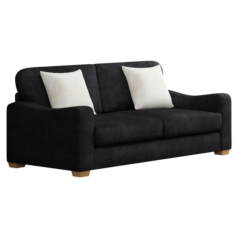 Theadford Three Seater, Fixed Back, Dark Mink