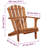Marchlik Patio Adirondack Chair Solid Acacia Wood
