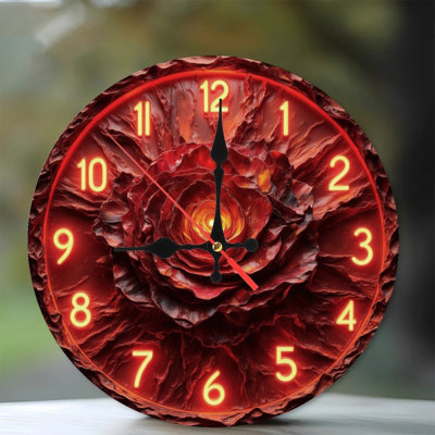 Horloge en fusion, chiffres lumineux