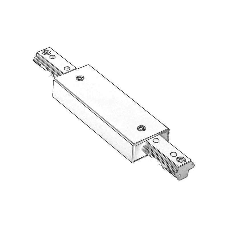 Connecteur d’alimentation droit line i Lightolier Series, Blanc