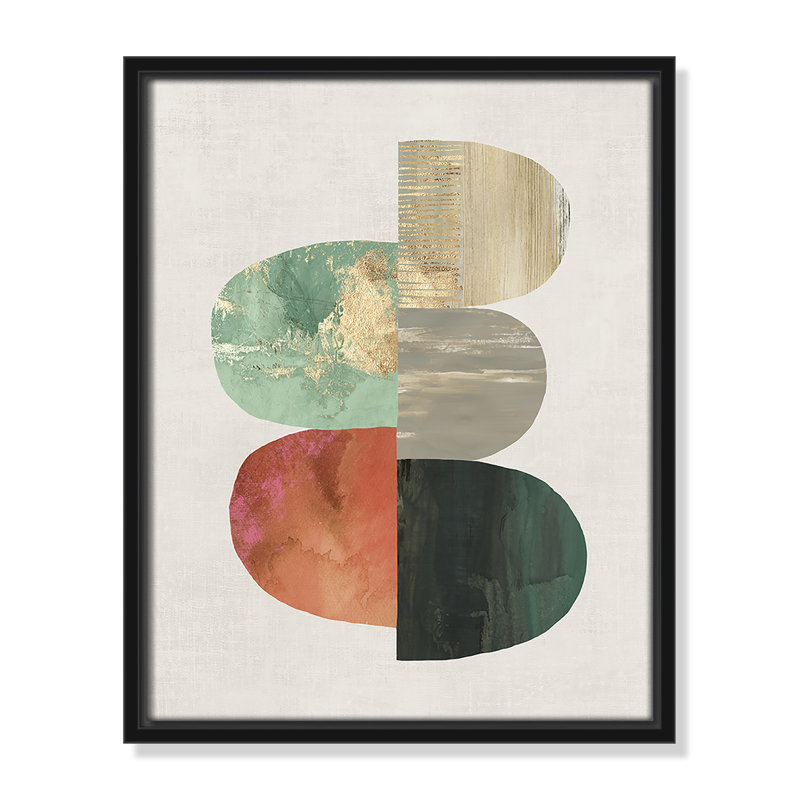 Westcreek Evolving Energy I - reproduction d'art, Toile encadrée, H 15,5 po x l 12,5 po, Noir
