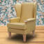 Kensington Upholstered Wingback Chair