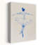 «Graceful Blue Ballerina Classic Delicate Elegant», reproduction d'art murale-133187811