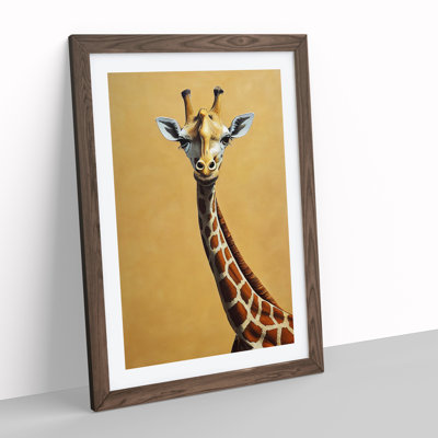 Cute Giraffe - Single Picture Frame Print