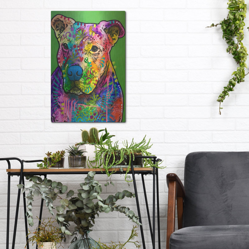 «Blue Nose Pitbull» par Dean Russo, H 16 po x l 12 po