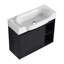 Meuble-lavabo mural de 28 po avec lavabo en céramique blanche et porte à fermeture en douceur | Idée de cadeau-754960087-754960081