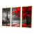 Toile avec cadre flottant or