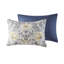 Édredon 6 pièces pour lit très grand - motif botanique bleu et jaune 100% coton, literie et impression de luxe