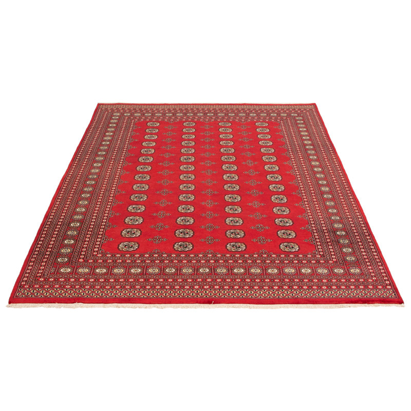 Tapis rouge foncé Finest Peshawar Bokhara 7 pi 11 po x 9 pi 9 po