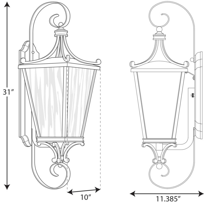 Alexandra Wall Light, 31" H x 10" W x 11.38" D