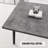 Expandable Dining Table For 4 - 6 People, Rectangular , Gray With Black Metal Legs, Medieval Industrial Look Home & Kitchen Table, Rectangular, Expandable, Theme Use