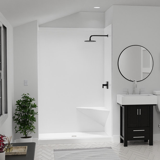 Siège d'angle flottant blanc FlexStone, Blanc