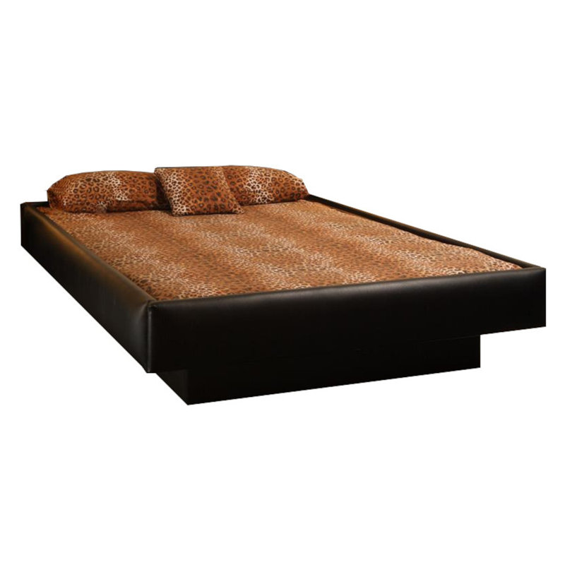 Matelas pour lit d'eau rembourré et rembourré de 20 po Denver, Très grand, Tissu chocolat