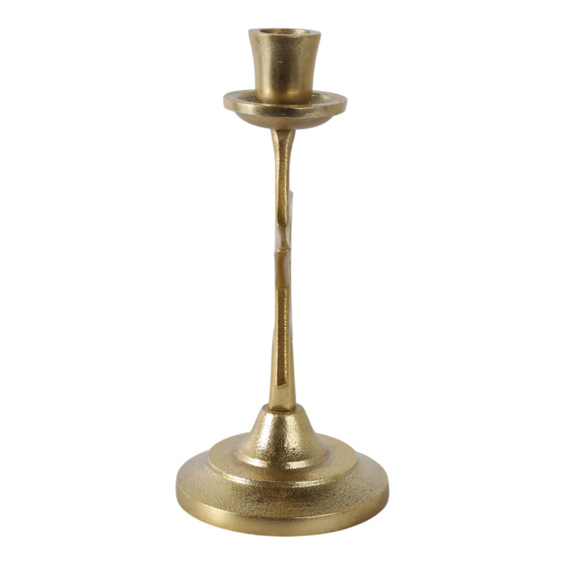 Sagebrook Home 9X5" Star Taper Holder, Gold