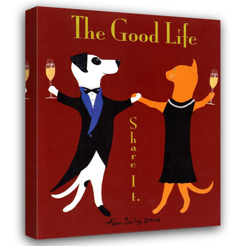 Imprimé « Good Life », H 24 po x l 19 po