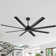Ikera 72'' Large Windmill Ceiling Fans with Lights and Remote, Quiet Reversible DC Motor, 8 Aluminum Blades, Timer, 6''/12'' Downrods, for Indoor/Covered Outdoor Use