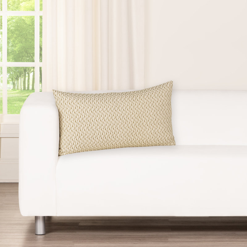 Coussin décoratif Brich Lane Cascade, Vert, Polyester, Rectangle H 14 po x l 26 po