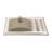 Bathroom Ceramic Console Sink with Overflow & Black Legs