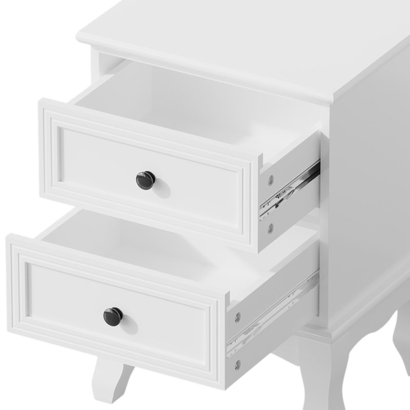 13.58" W Small 2-Drawer Nightstand