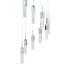 Luminaire suspendu cascade 9 lumières