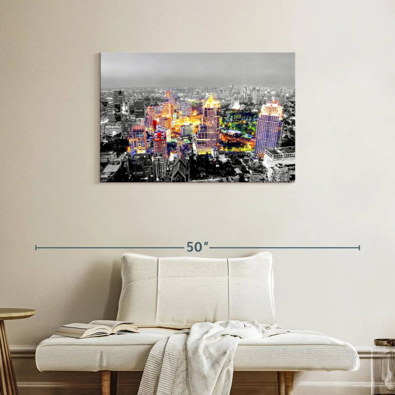 Sirci, ville de la ville de Lumières Pop, H 24 po x l 36 po
