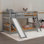 Lit superposé simple au-dessus de simple pour enfant Bethann