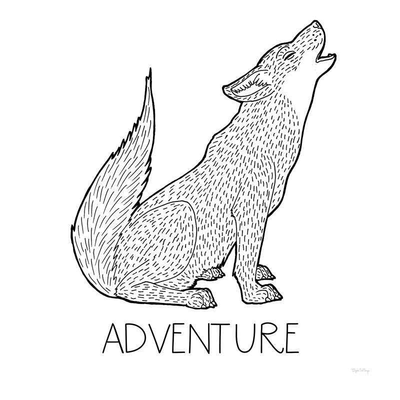 Color The Forest VI Adventure by Elyse DeNeige - Wrapped Canvas Print, 76cm H x 76cm W x 3.8cm D