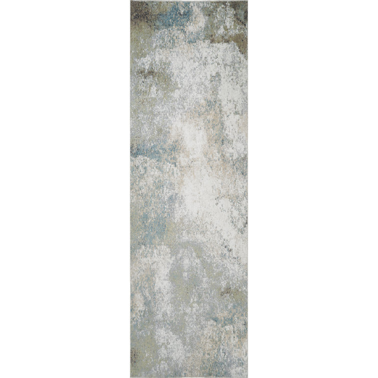 Machine Washable Henry Green/Ivory Rug