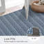 Tapis moderne à motif tressé et résistant aux taches avec envers antidérapant-1254802580