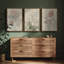 Art mural encadré, rétro, antique, classique pour chambre à coucher - 16 po x 24 po x 3 panneaux-291337640-291337685
