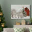 Festive Barn - Toile tendue avec châssis de qualité supérieure - Prêt à être accroché-643311148