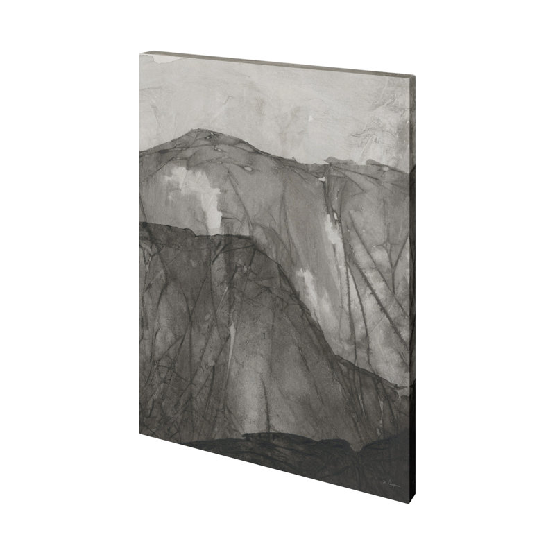 Rising Ridge I a Hand Embelished Textured Canvas