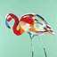 Toile flamant multicolore | Décoration murale exotique pour chambre à coucher