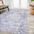 Didim Boho Medallion Machine-Washable Gray/Purple Rug-1367904780