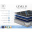 Matelas simple extra long de 14 po avec double refroidissement, mousse pour bercer le corps, entretien de la forme, support de contour du disque dur, ressorts enveloppés individuellement Marvelous Middle® 800, gris 360 ° + bleu, rembourrage en acier,-194091300