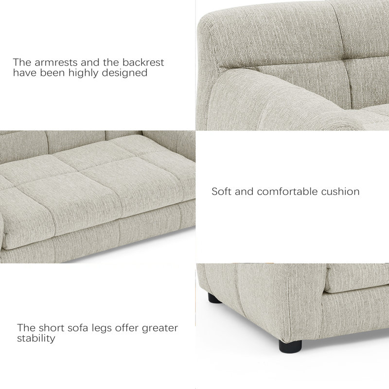 Soft And Comfortable Pet Sofa With Backrest And Armrests, Suitable For Modern Rectangular Pet Sofas For Small And Medium-Sized Dogs