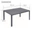 Table de salle à manger d'extérieur rectangulaire Kozyard Coolmen-13969416-13969417
